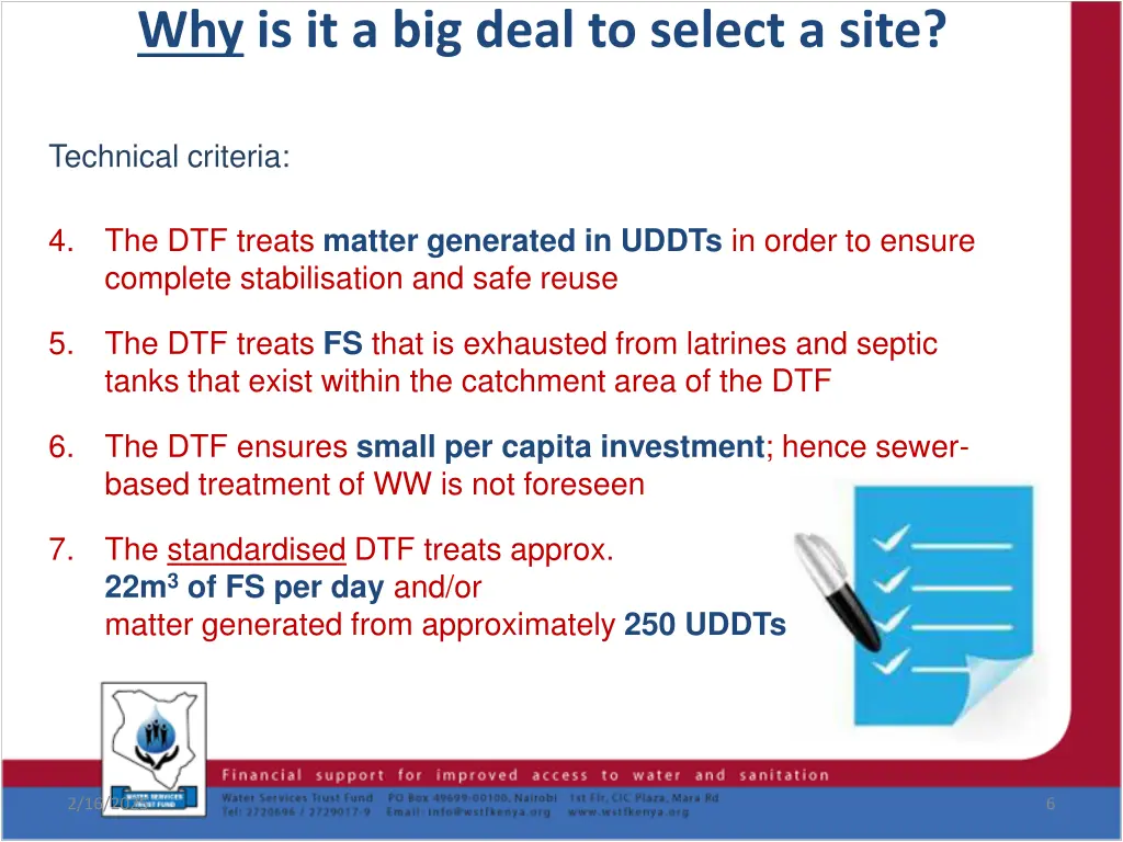 why is it a big deal to select a site 1