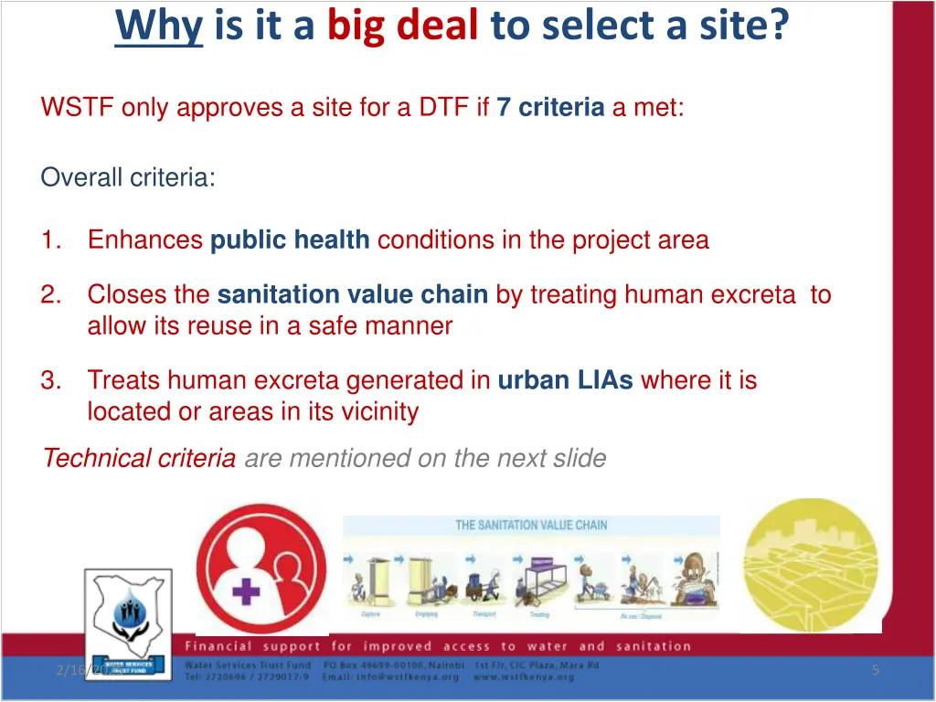 why is it a big deal to select a site