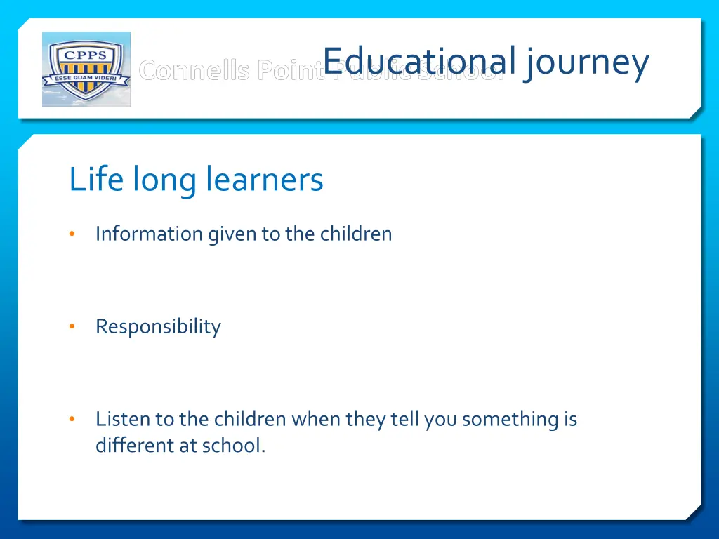 educational journey