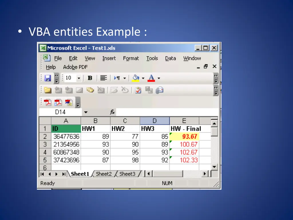 vba entities example