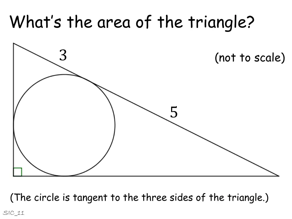 what s the area of the triangle 1
