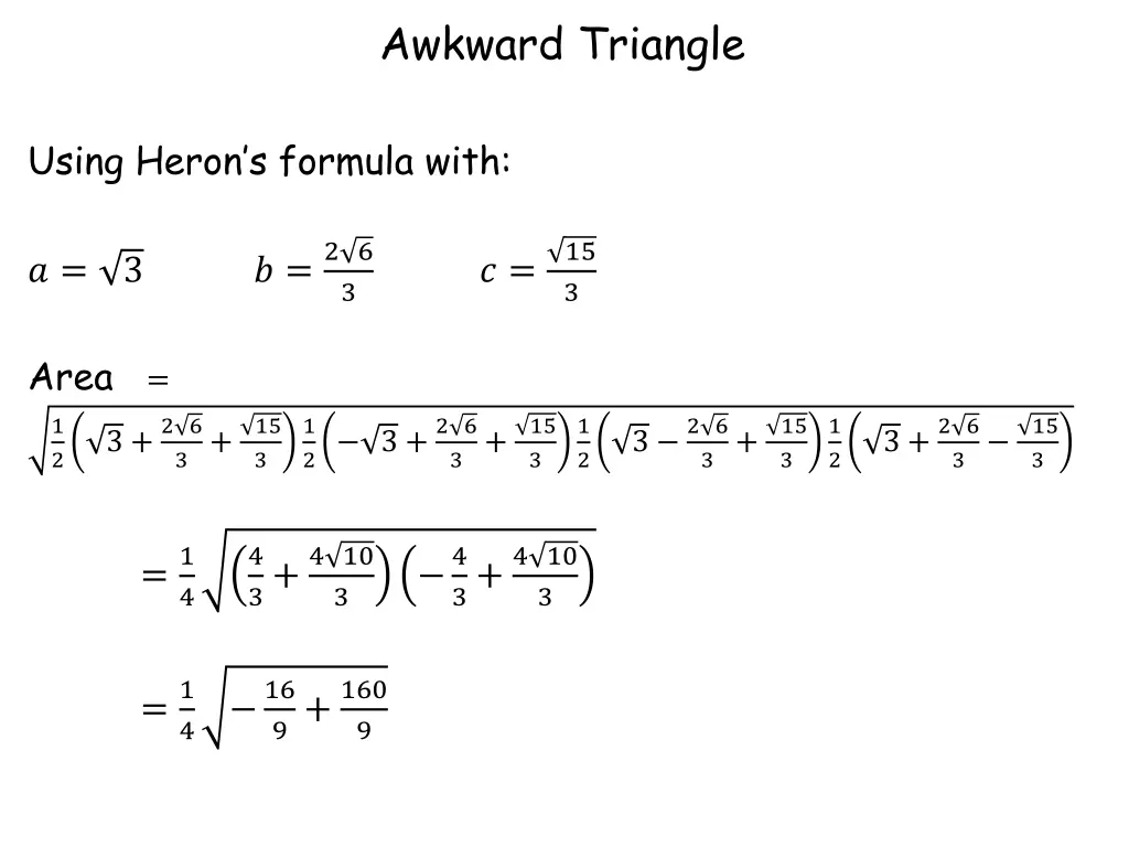 awkward triangle 5