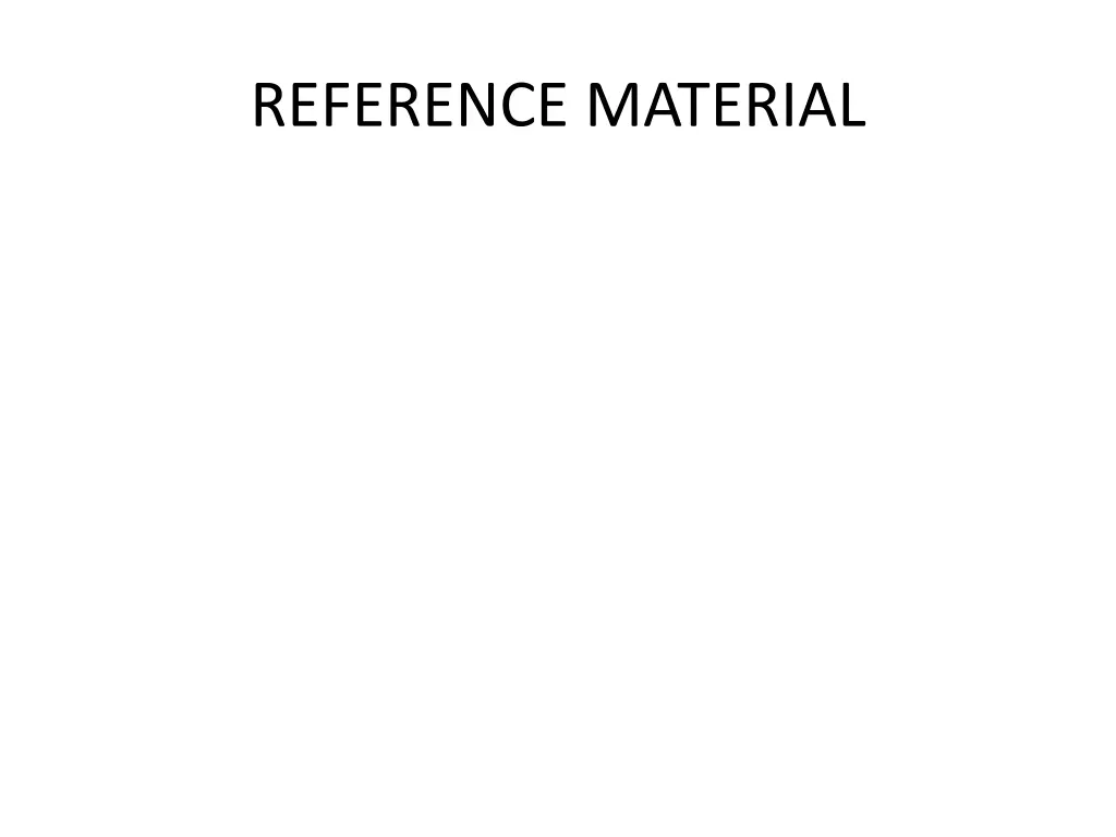 reference material