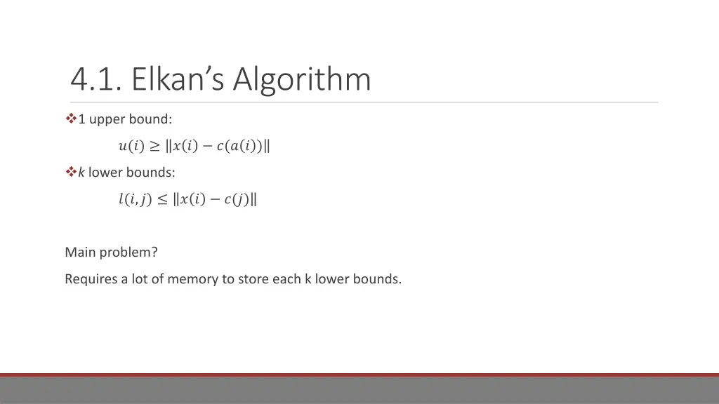 4 1 elkan s algorithm