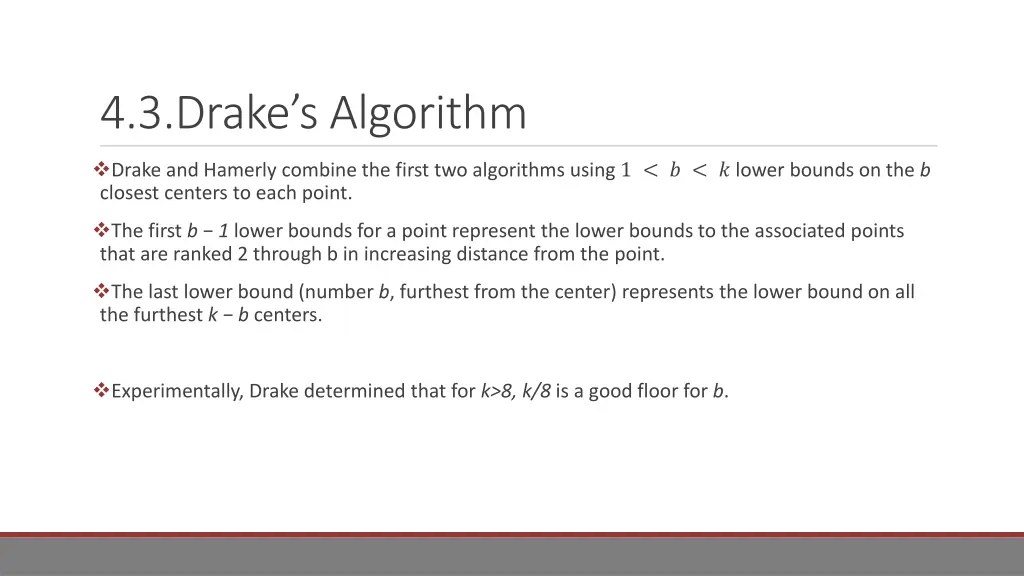 4 3 drake s algorithm