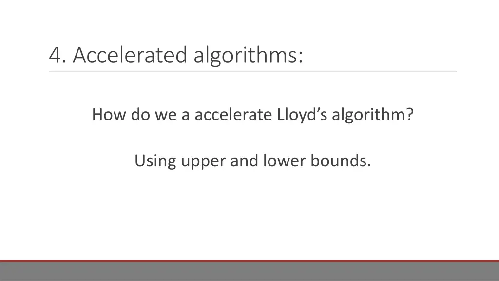 4 accelerated algorithms