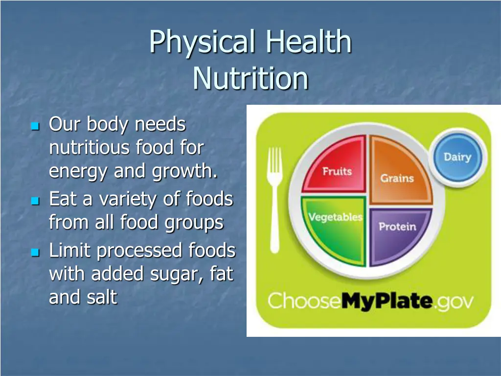 physical health nutrition