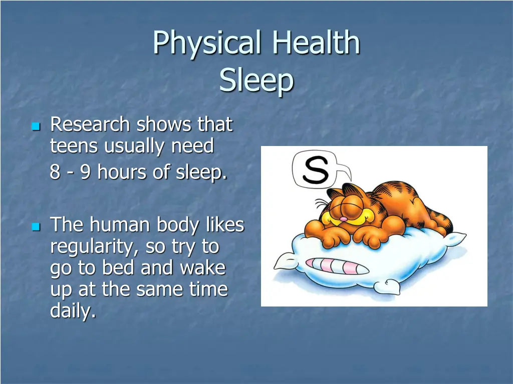 physical health sleep