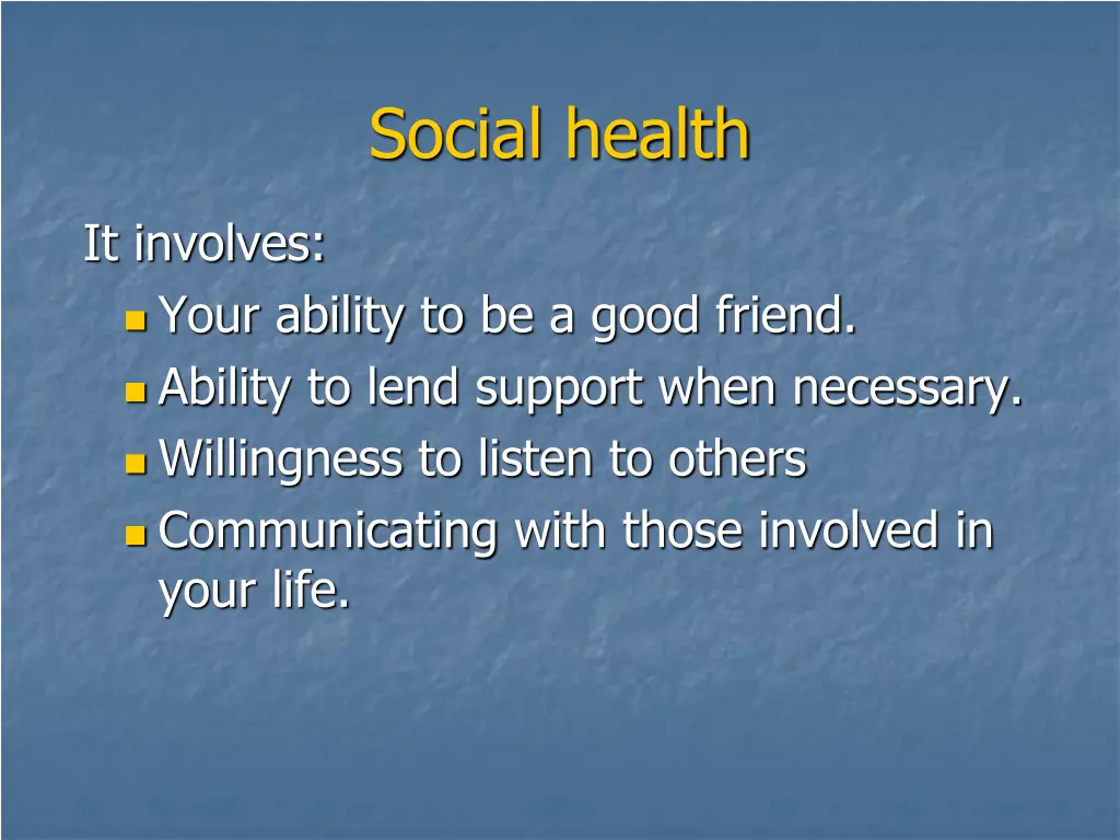 social health 1