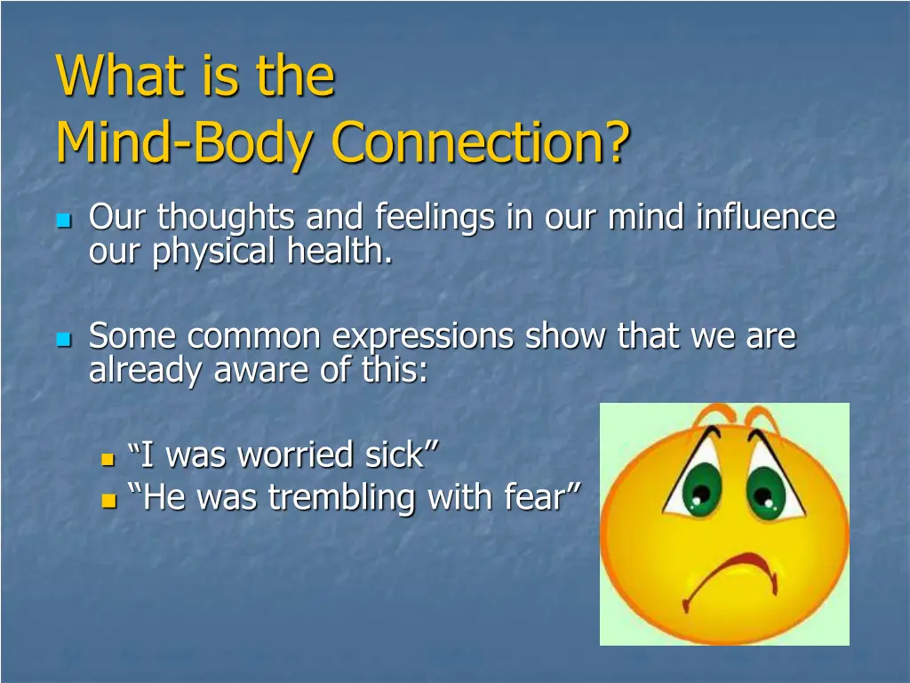 what is the mind body connection