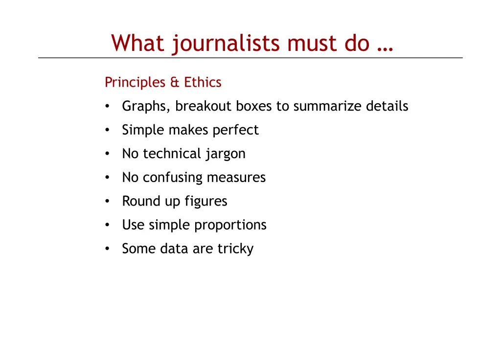 what journalists must do 3