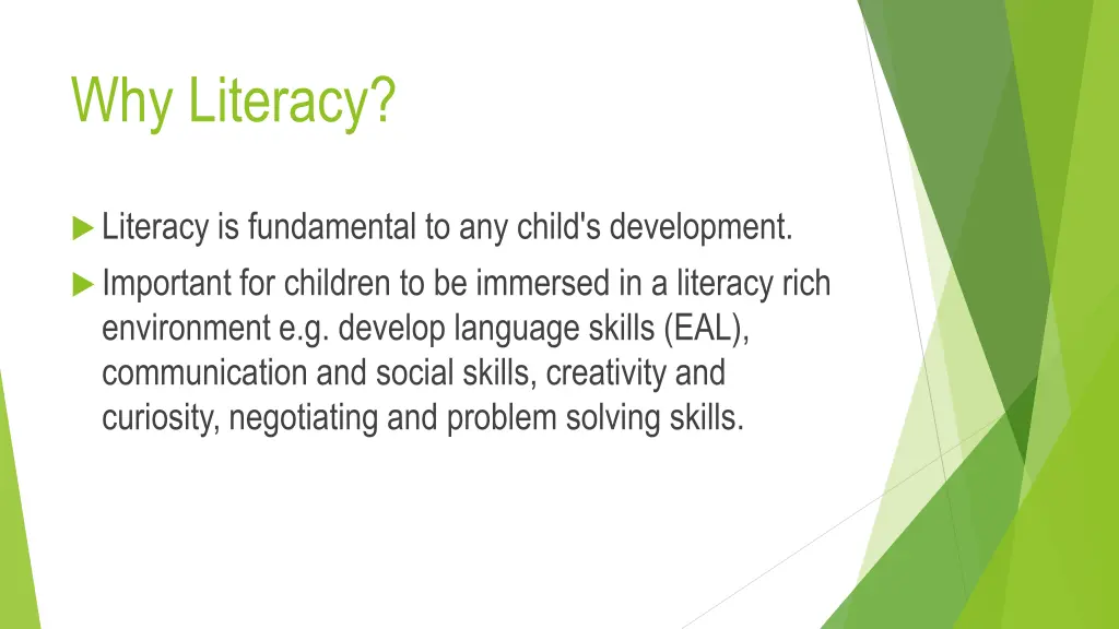 why literacy