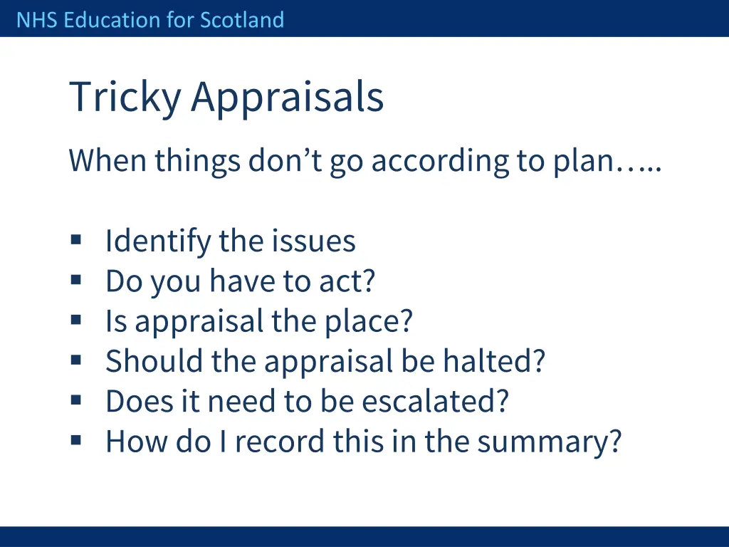 nhs education for scotland