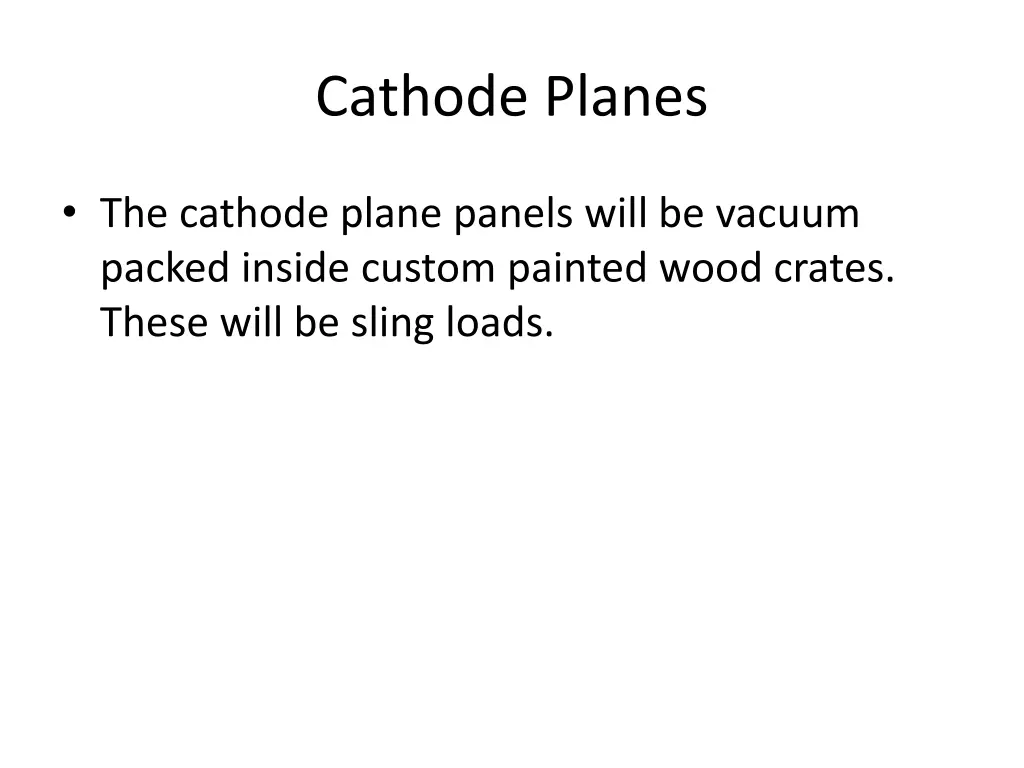 cathode planes
