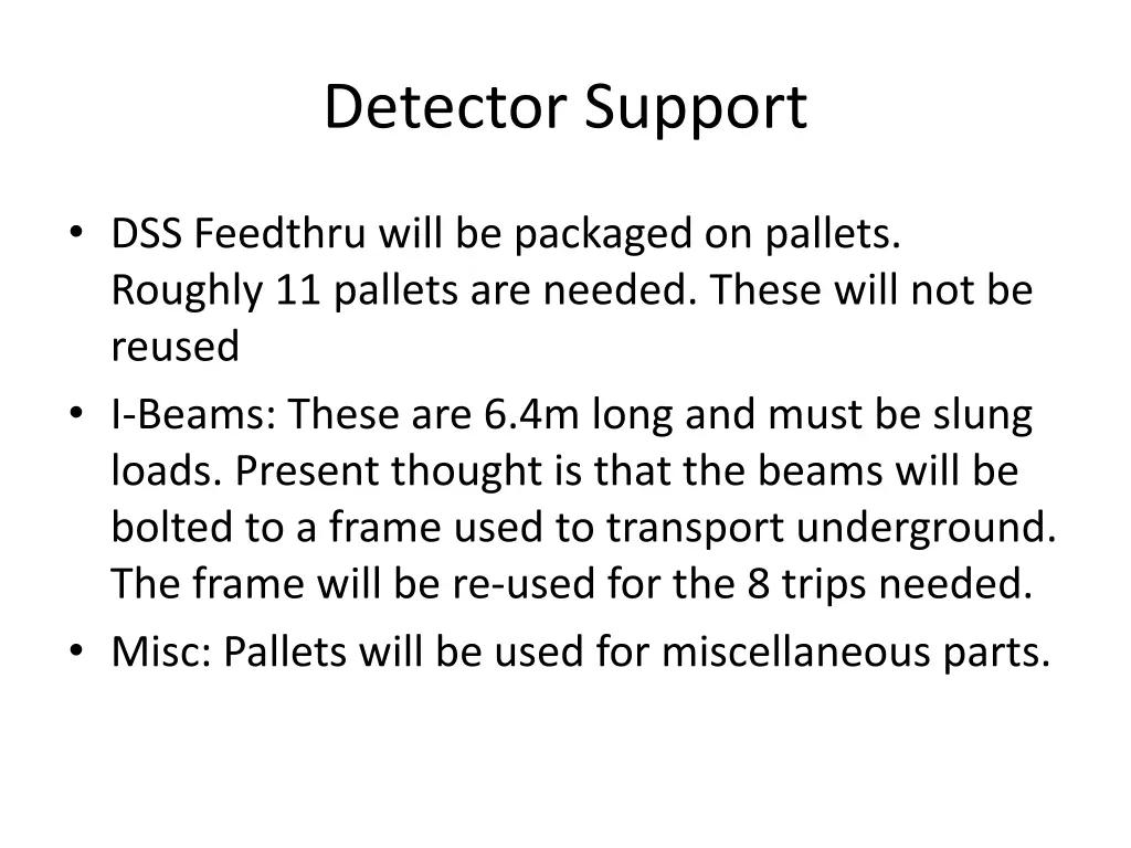 detector support