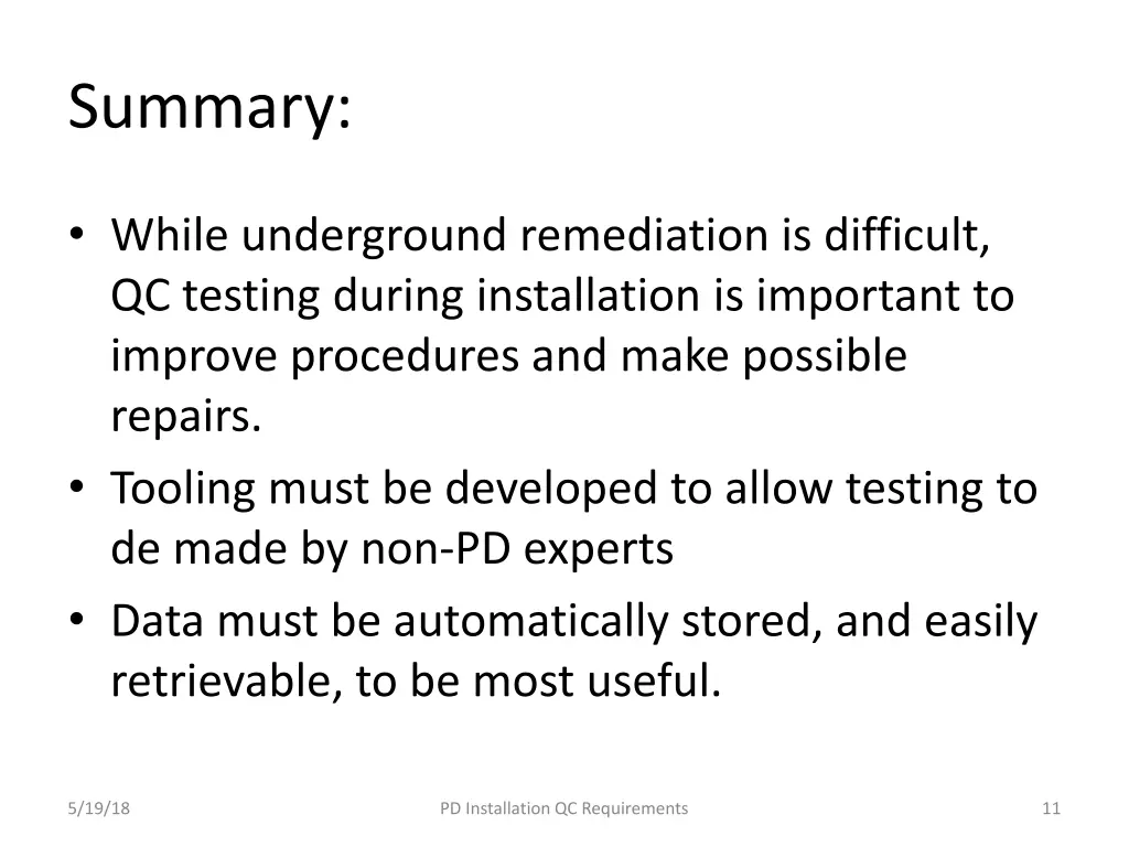 summary