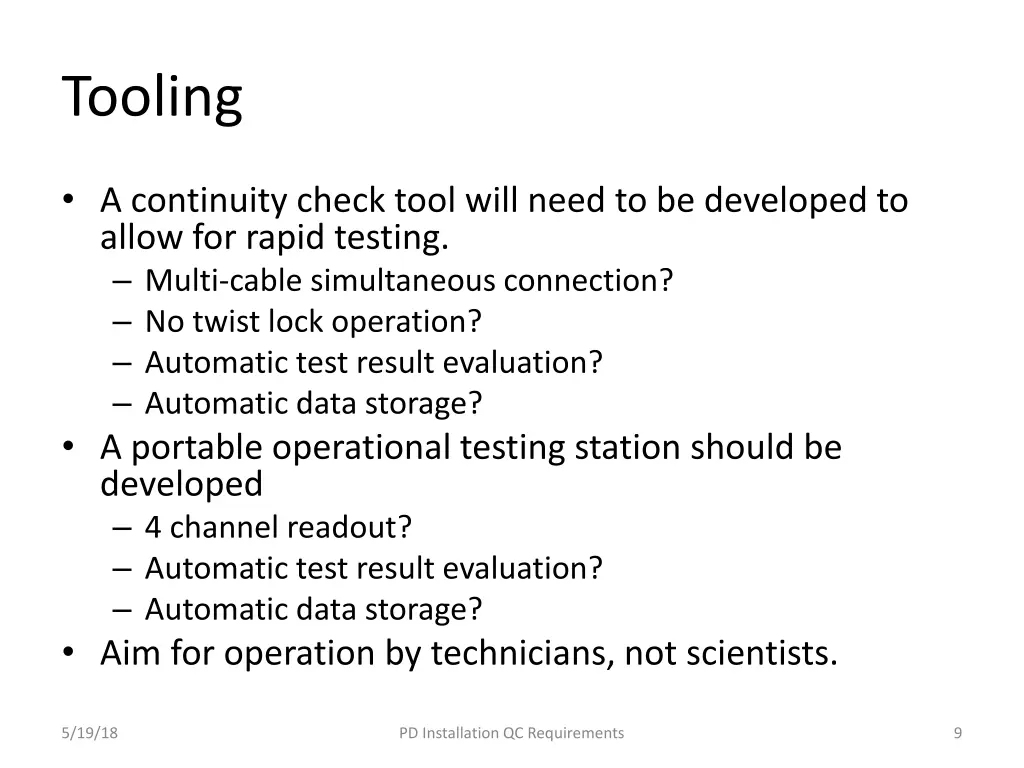 tooling