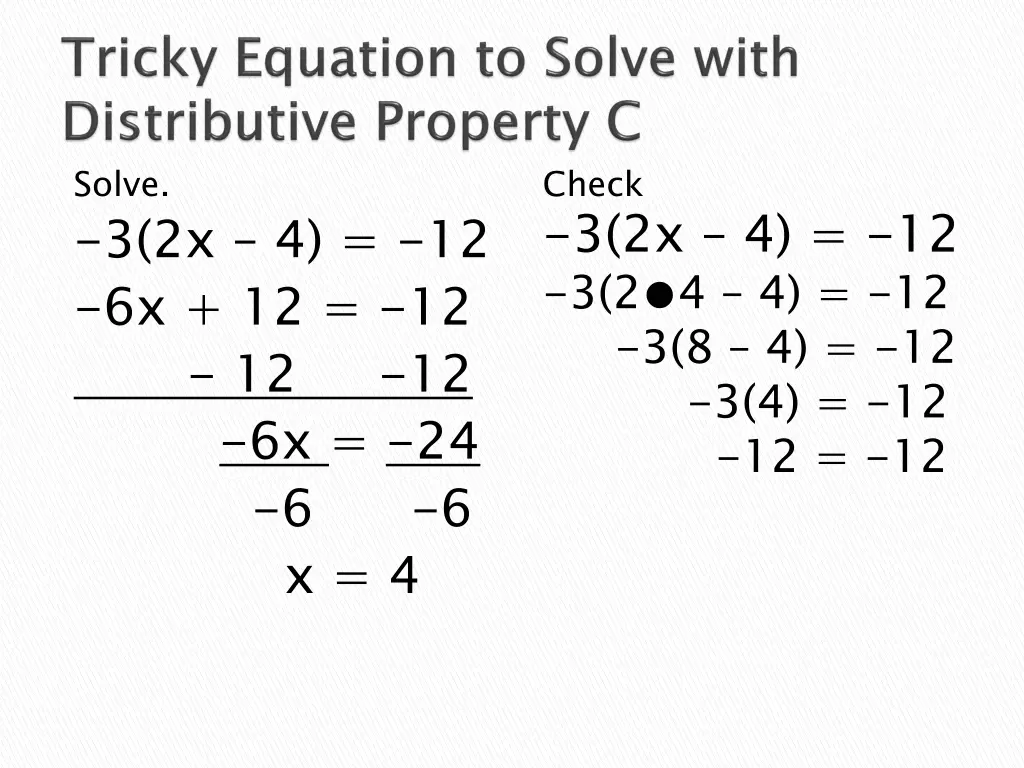 solve 3 2x 4 12 6x 12 12 12 12