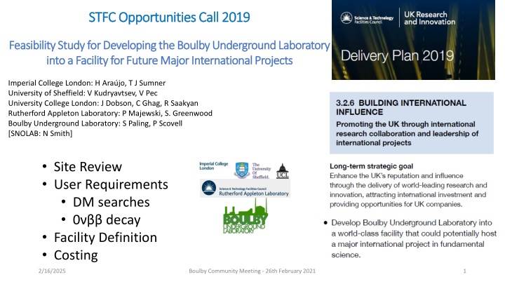 stfc opportunities call 2019 stfc opportunities