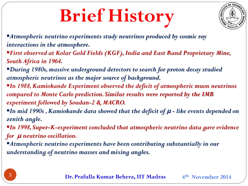 brief history