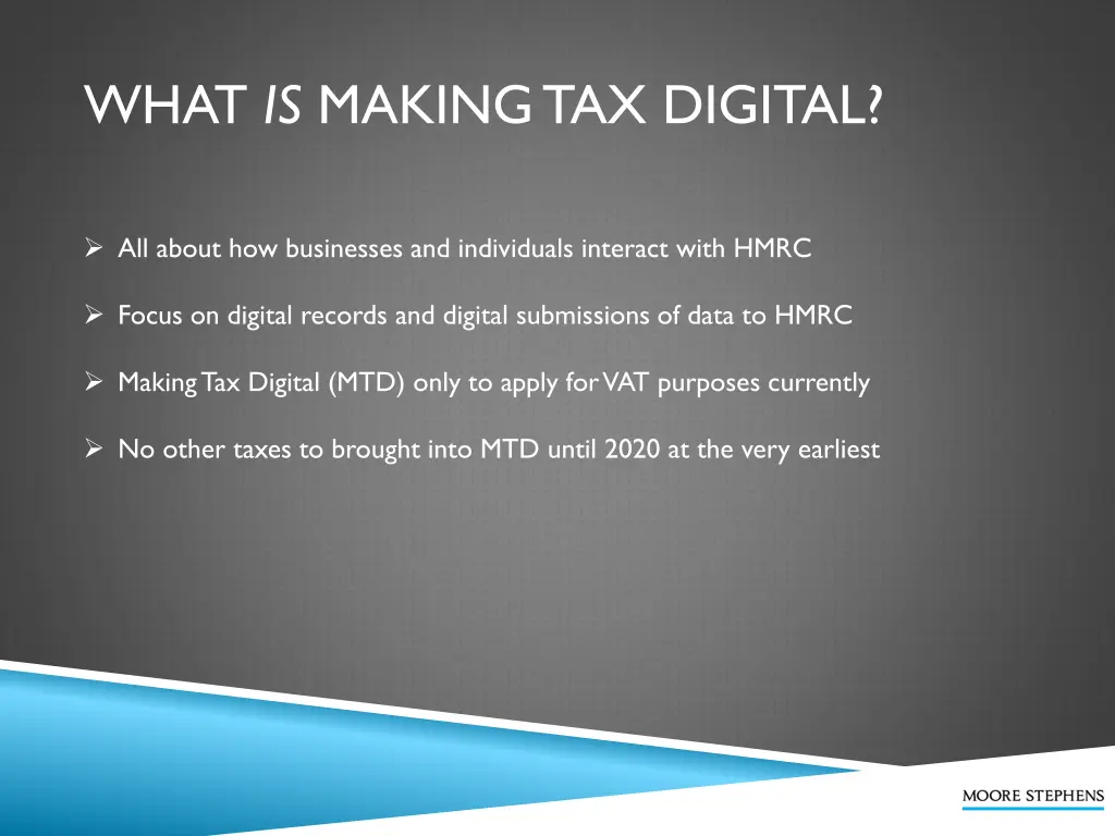 what is making tax digital