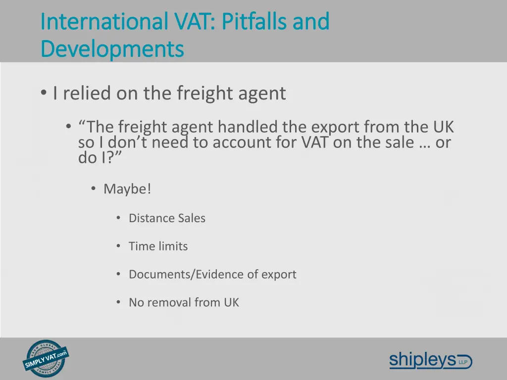 international vat pitfalls and international 1