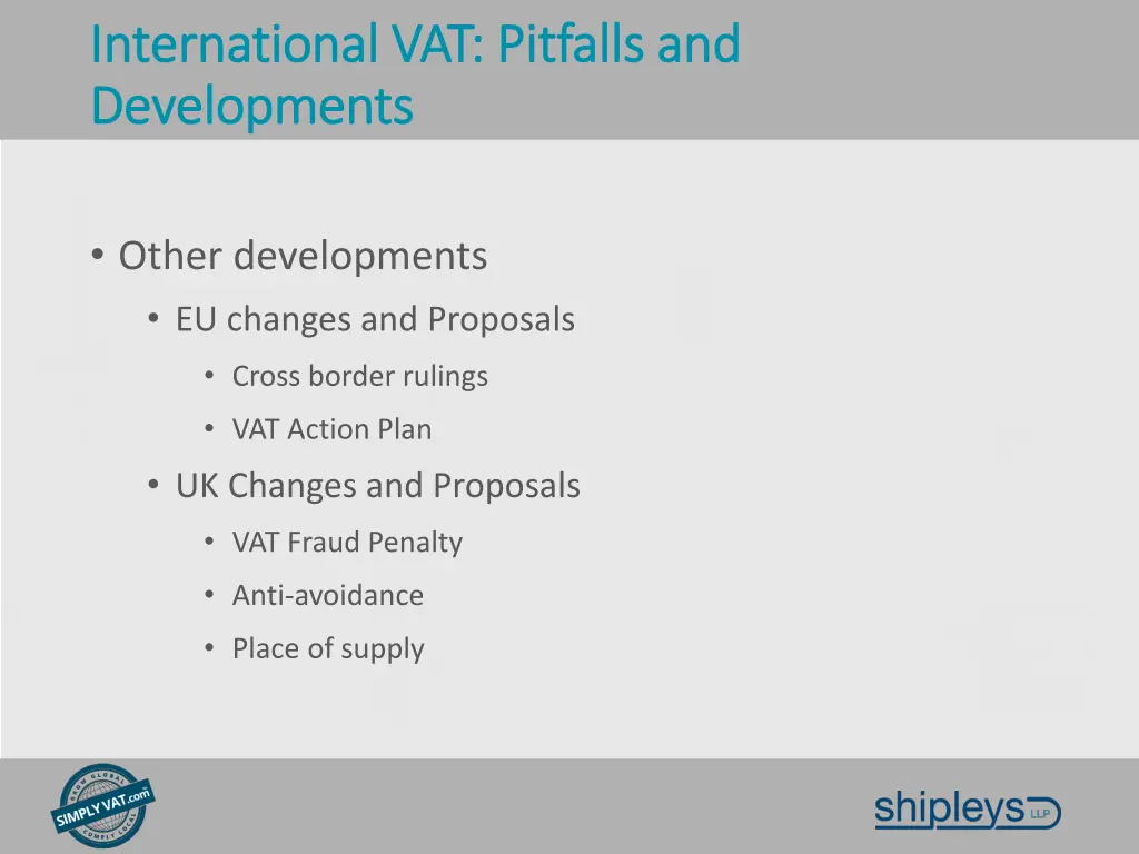 international vat pitfalls and international 4