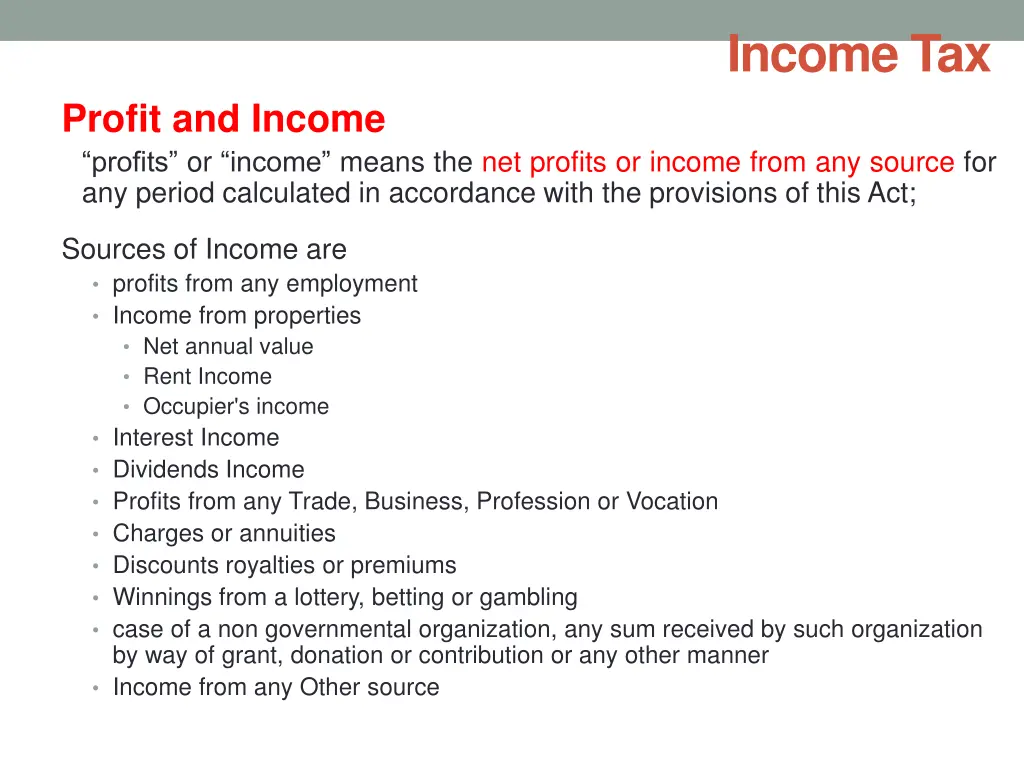 income tax 7