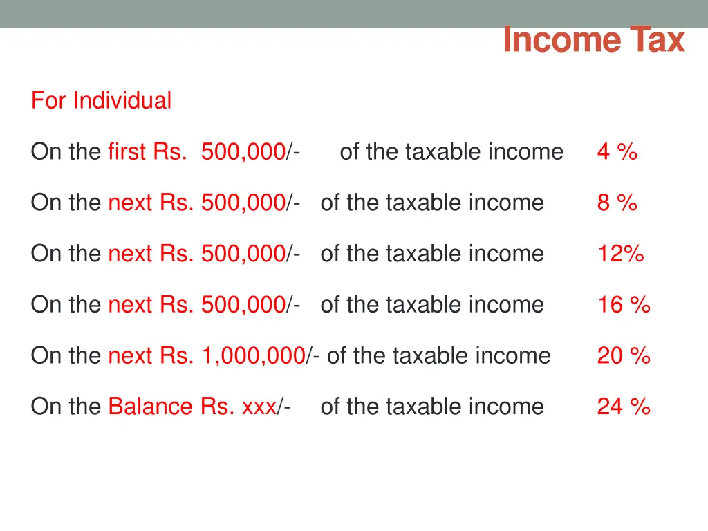 income tax 9