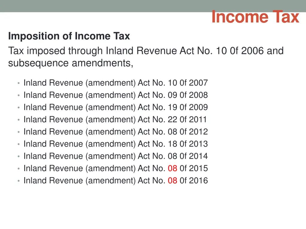 income tax