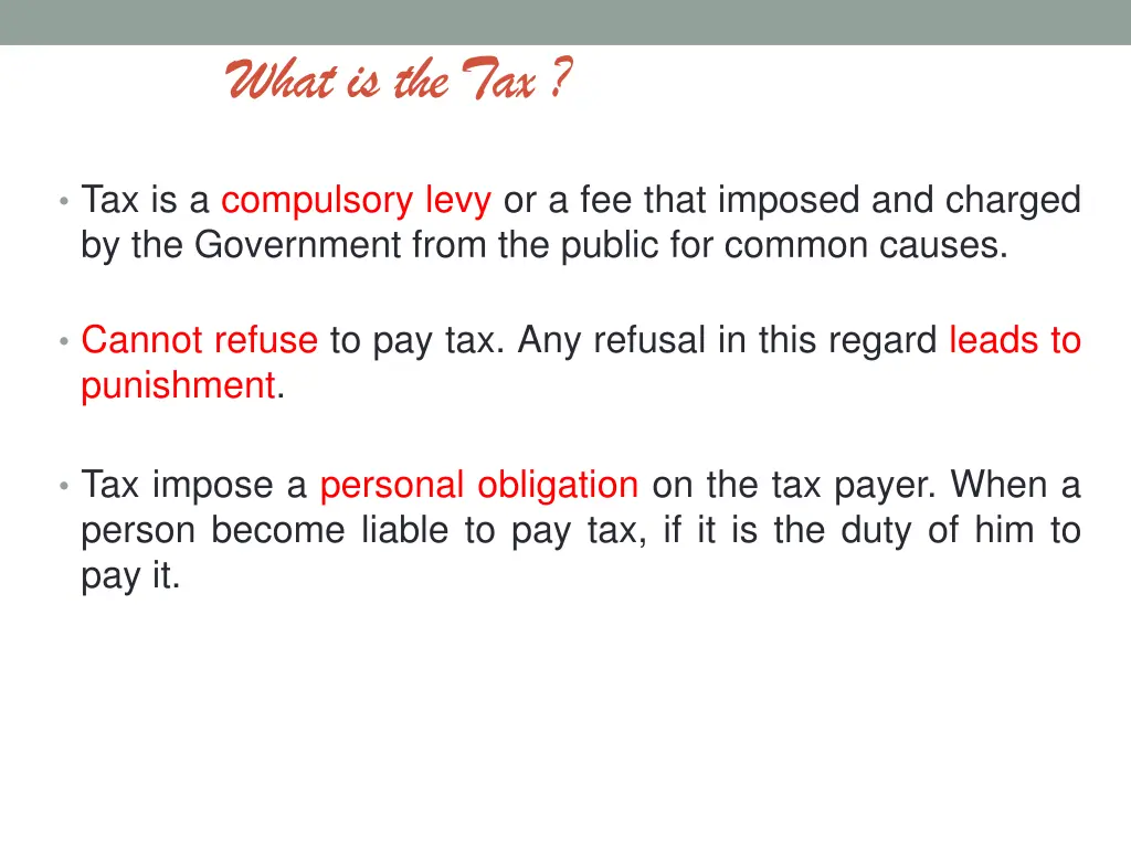 what is the tax