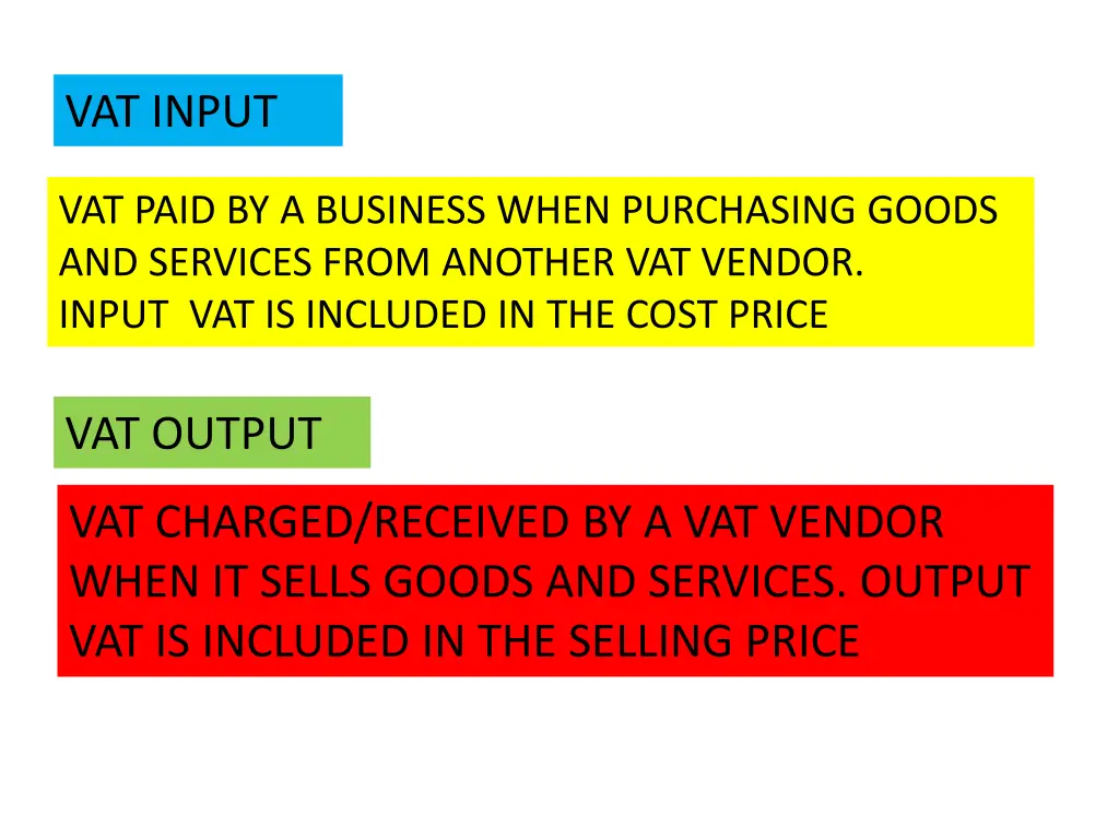 vat input