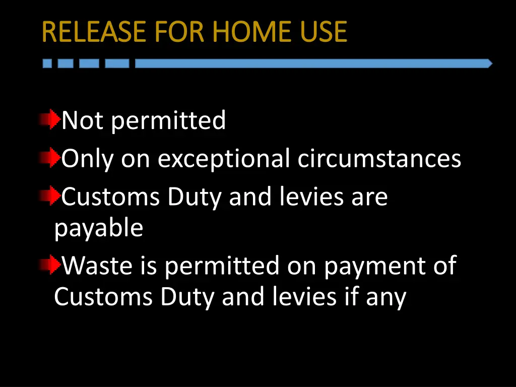 release for home release for home use