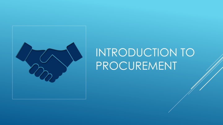 introduction to procurement