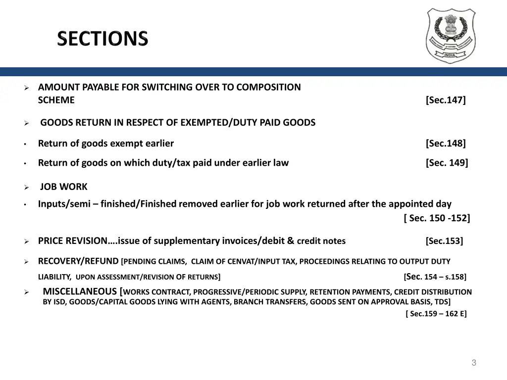amount payable for switching over to composition