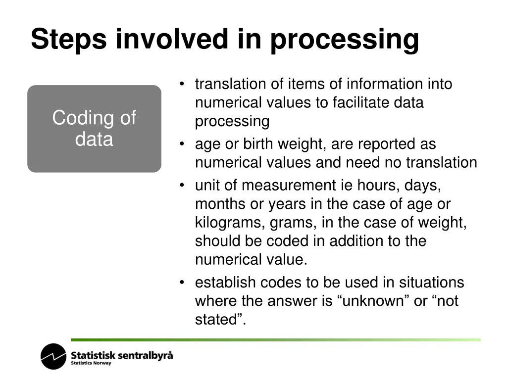 steps involved in processing 2