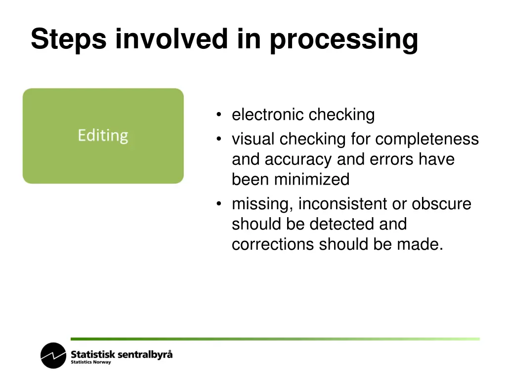 steps involved in processing 4