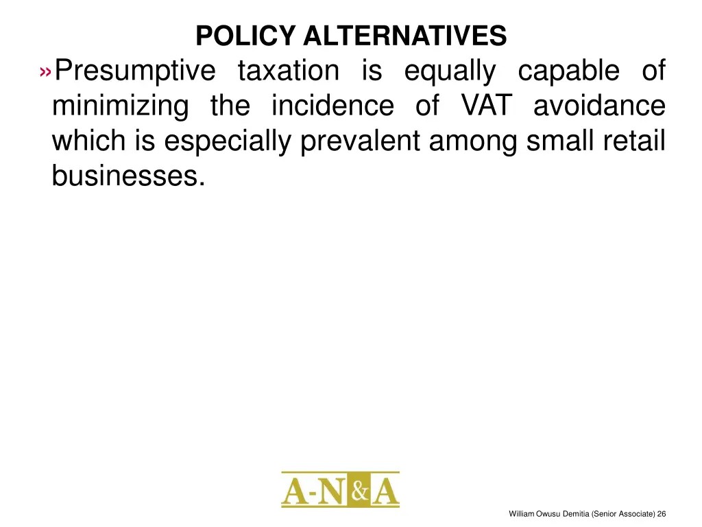 policy alternatives 4