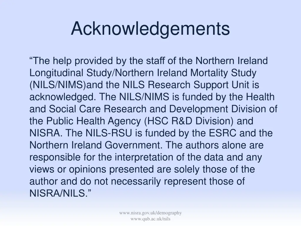 acknowledgements