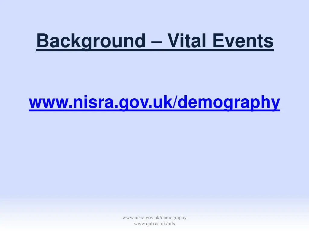 background vital events
