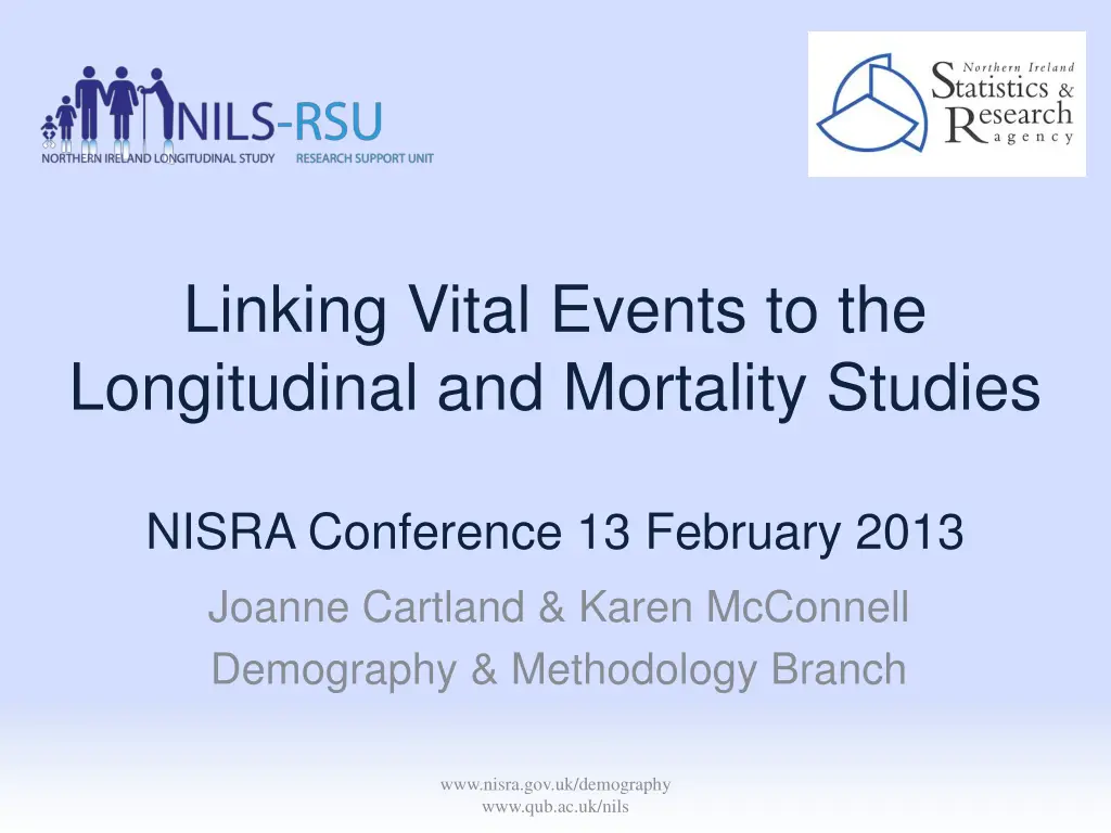 linking vital events to the longitudinal 1
