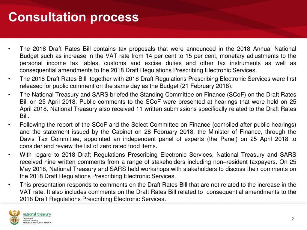 consultation process