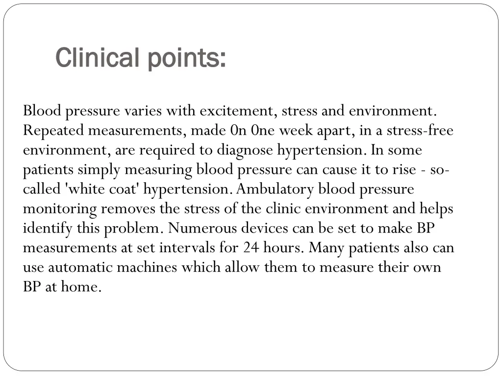 clinical points clinical points