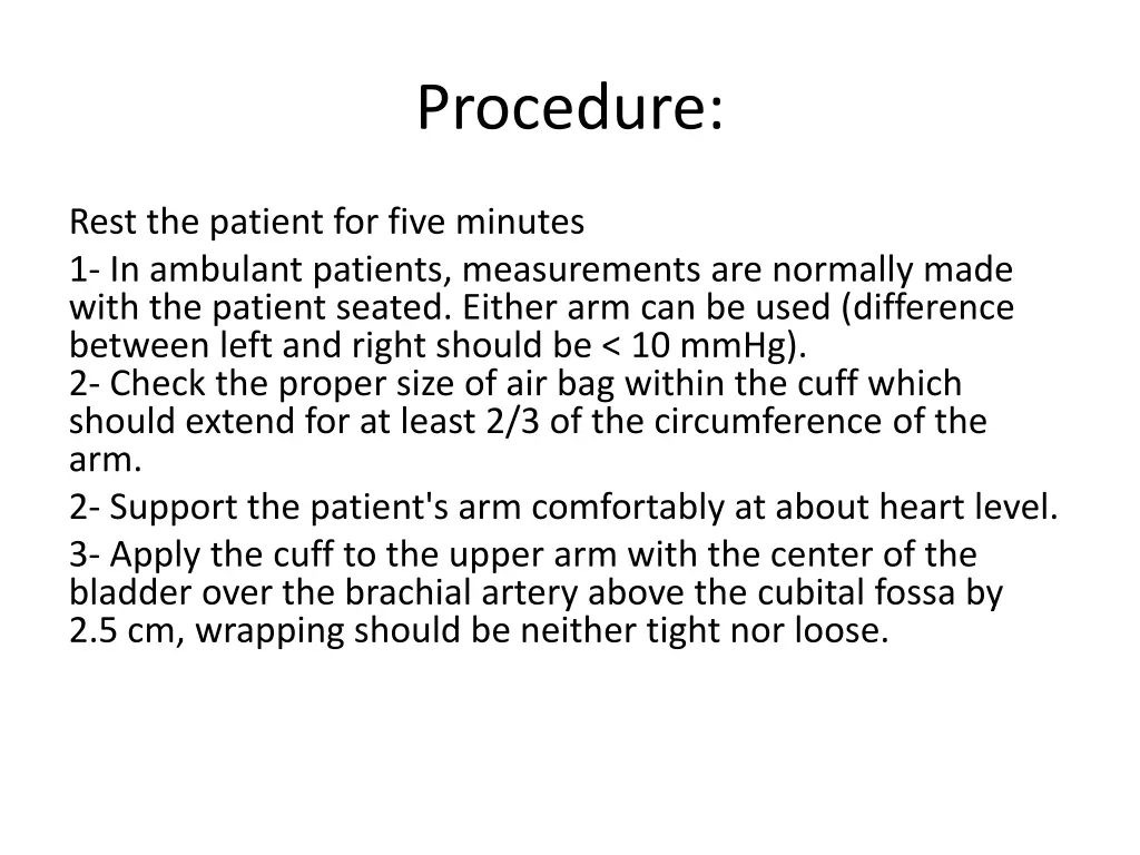 procedure