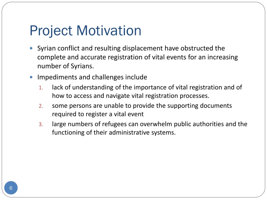 project motivation