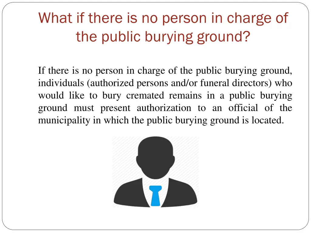 what if there is no person in charge