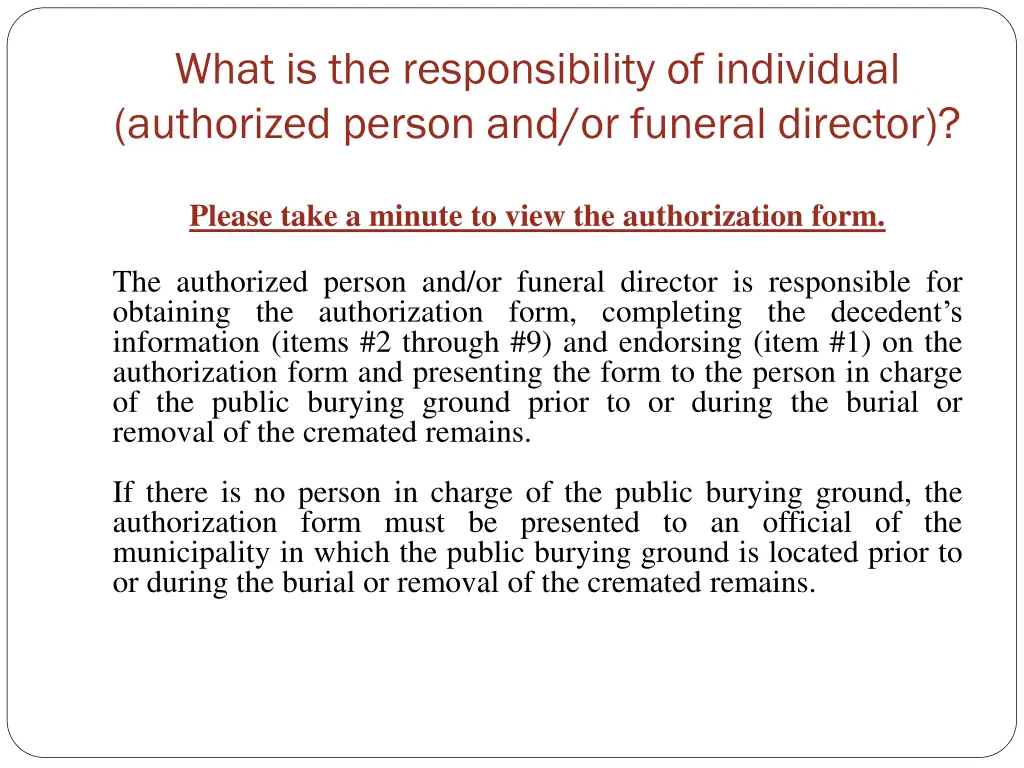 what is the responsibility of individual