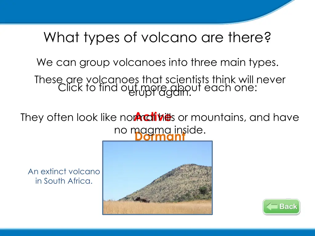 what types of volcano are there 3