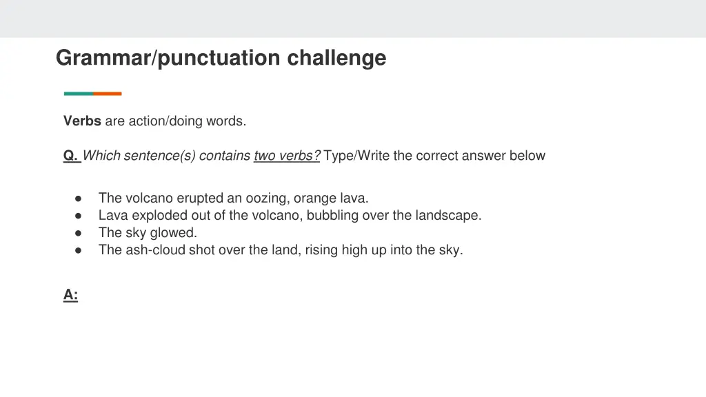 grammar punctuation challenge