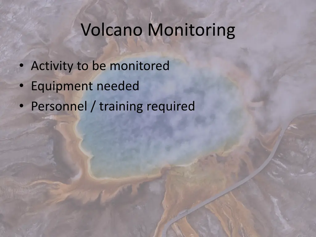 volcano monitoring